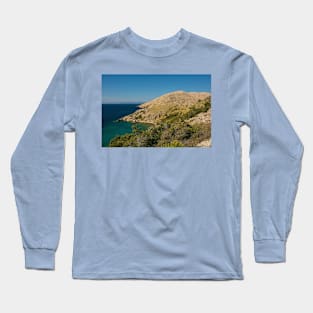 Coast Near Stara Baska, Krk, Croatia Long Sleeve T-Shirt